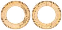 Niederlande 1€ Fehlprägung nur auf Außenring geprägt Niederlande 1€ Fehlprägung nur auf Außenring geprägt ohne Pille -