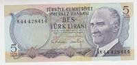 Türkei 5 Lira Türkei, 5 Lira, 1970 -