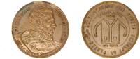 Deutschland, Crimmitschau, Sachsen Wertmarke Hetzinger, Abbildung Friedrich III. -