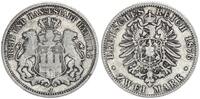 Deutsches Kaiserreich 2 Mark Hansestadt Hamburg -