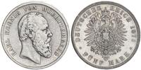 Deutsches Kaiserreich 5 Mark Württemberg - König Karl -