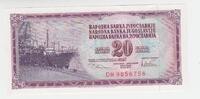 Jugoslawien 20 Dinara-Banknote Jugoslawien, 20 Dinara-Banknote, 1978 -