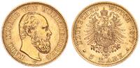 Königreich Württemberg - Deutsches Kaiserreich 5 Mark Württemberg 5 Reichsmark 1877 F König Karl - Gold