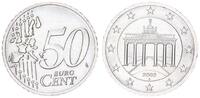 Deutschland / Bundesrepublik / Euro Fehlprägung 50 Cent Kupfer/Nickel-Schrötling Fehlprägung - 50 Cent 2002 A Kupfer/Nickel-Schrötling 6,98g -