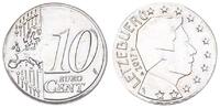 Luxemburg 10 Cent Luxemburg 10 Cent 2017 Fehlprägung auf Nickel Schrötling -