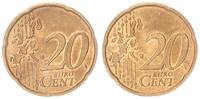 Deutschland / Bundesrepublik 20 Cent Probe Kopplung zweier Wertseiten 20 Cent Probe doppelseitig, Kopplung zweier Wertseitenstempel -