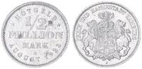 Deutschland / Hamburg 1/2 Million Mark August 1923 Stadt Hamburg 1/2 Million Mark August 1923 * -