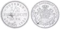 Deutschland / Hamburg 1/2 Million Mark August 1923 Stadt Hamburg 1/2 Million Mark August 1923 * -