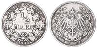 Deutsches Kaiserreich 1/2 Mark Deutsches Kaiserreich 1/2 Mark 1908 G * -
