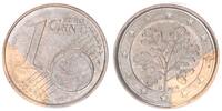 BRD 1 Cent 2014 D Fehlprägung ca.80% nicht plattiert,Stahl statt Kupfer prfr.