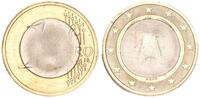 Deutschland Fehlprägung 1 Euro Fehlprägung: 1 Euro 2002 D mit fremdem Innenteil (zu klein und zu dünn) -