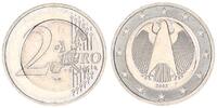 Deutschland / Eurowährung 2 Euro Fehlprägung 2 Euro 2002 F mit 1 Euro Pille mit Randschrift und Riffelrand -
