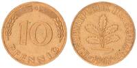 Deutschland - BRD 10 Pfennig BRD 10 Pfennig 1967 G seltenes Jahr/Münzzeichen -