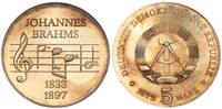 Deutschland - DDR 5 Mark Johannes Brahms - Deutsche Demokratische Republik -