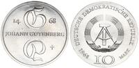DDR 10 Mark Johann Gutenberg, Erfinder des Buchdrucks -