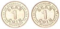 Großbritannien Probe "Scan Coin" für Münzautomaten Birmingham Mint -