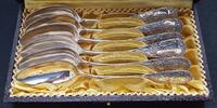 Deutschland Set 6 Kaffeelöffel im Jugendstil -