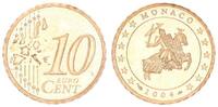 Monaco 10 Cent Monaco 10 Cent Kursmünze 2004 Polierte Platte in Münzkapsel. Seltenes Jahr !!! -