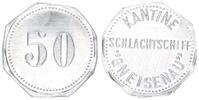 Deutschland / Schlachtschiff Gneisenau 50 Pfennig Schlachtschiff Gneisenau 50 Pfennig Aluminium für die Kantine -