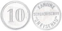 Deutschland 10 Pfennig Schlachtschiff Gneisenau für die Kantine -
