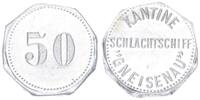 Deutschland / Schlachtschiff Gneisenau 50 Pfennig Kantinengeld Schlachtschiff Gneisenau 50 Pfennig für die Kantine -