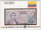 Kolumbien 10 Pesos Oro Geldschein Kolumbien, 10 Pesos Oro Geldschein -