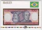 Brasilien 100 Cruzeiros Geldschein Brasilien, 100 Cruzeiros Geldschein -