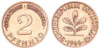 Deutschland 2 Pfennig 2 Pfennig 1966 F -