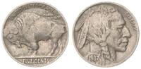 USA 5 Cent USA 5 Cents Büffel und Indianer 1937 Liberty Buffalo -