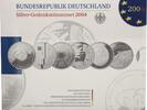 Bundesrepublik Deutschland 10€ Offizieller Blister mit 6 Stück Silber Gedenkmünzen -