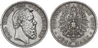 Kaiserreich Württemberg 5 Mark König Karl -