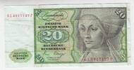 Deutschland 20 Mark 20 DM Banknote 1980 -