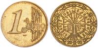 Frankreich 1 Euro Fehlprägung auf 20 Cent Rohling geprägt. 2 Randsegmente teilgeriffelt -