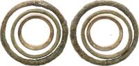 Kelten Danube-Region Keltisches Ringgeld Keltisches Ringgeld 800 - 400 v. Chr. 3 Stück, verschiedene Größe -