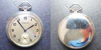 Deutschland, ca. 1950, HERREN TASCHENUHR, A. Lange & Söhne, Silber-0,900-Kal. 80-gute Funktion, 1950, altersentsprechende Gebrauchsspuren, siehe ...