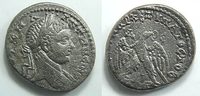 Antike / Römische Kaiserzeit / Elagabal Provinzialprägung - Billon Tetradrachme Elagabal (3) Billon Tetradrachme Provinzialprägung Syrien Adlerkopf n.r.