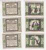 25,50,75 Heller-Scheine 1921 Lippe Detmold 3 Scheine zu 25-, 50- und 75 Heller vom Theater-Cafe Lippe Detmold gebraucht