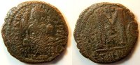 Antike / Byzanz Justinian I Follis Byzanz Justinianus I. 527-565 n.Chr Follis Theoup. 532-537 s/ss