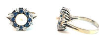 585 Gold Ring mit Diamanten, 6,7g, Ringgröße 56 -
