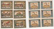 Deutschland/ Corbach 6x50 Pfennig-Schein Deutschland/ Herne, 6x50 Pfennig-Schein, 1922 -