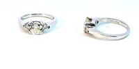 585 Weißgold Ring mit Diamanten 1,3Karat , 3,13g, Ringgröße 51-52 -