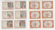 Deutschland / Schobüll 6x50 Pfennig-Scheine Deutschland / Schobüll, 6x50 Pfennig-Scheine -