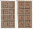 Wasserburg 8x2 Pfennig Druckbogen Wasserburg, 8x2 Pfennig Druckbogen, 1920 -