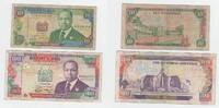 Kenia 10 +100 Shilingi -Scheine Kenia, 10 +100 Shilingi -Scheine -