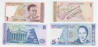 Kirgistan 1 & 5 Som-Schein Kirgistan, 1 & 5 Som-Schein -