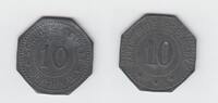 Deutschland 10 Pfennig Kleingeldersatzmarke zu 10 Pfennig der Schlossapotheke Wörth a/D -