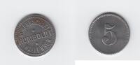 Wallensen 5 Pfennig Humbold Gewerkschaft Wallensen, Wertmarke zu 5 Pfennig -