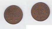 Deutschland Marke Wertmarke von J.F. Lebender über 12 Pfennig -
