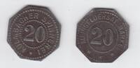 Plassenburg / Kulmbach Marke zu 20 Pfennig Kulmbacher Spinnerei, Wertmarke zu 20 -