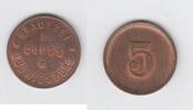 Notgeld Ludwigsburg 5 Pfennig Notgeld Ludwigsburg Brauerei R. Cluss -